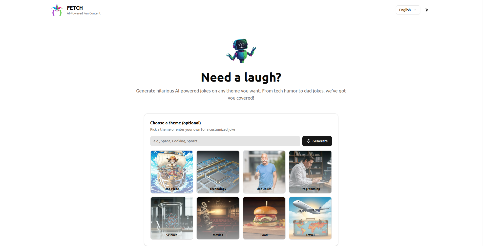 Application basé sur l'IA : Joke-Master